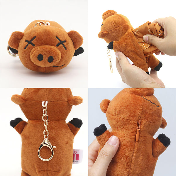 Creative Cute Roast Pig Shaped Foldable Reusable Grocery Shopping Bag