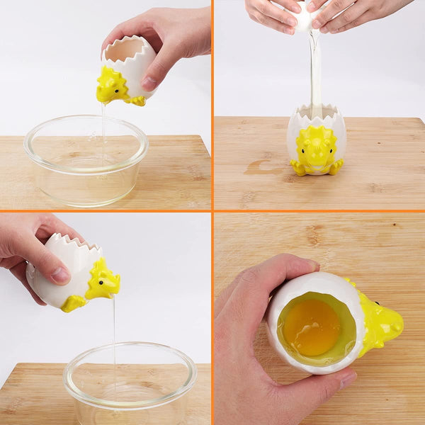 Cute Triceratops Dinosaur Egg Separator Egg Yolk White Separator