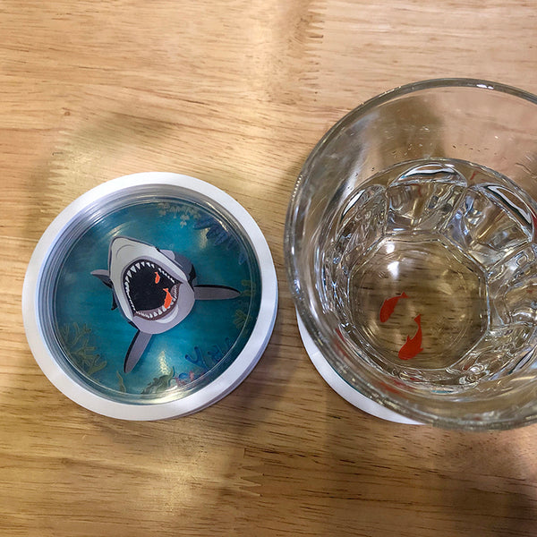 Set of 5 Funny Coaster （shark）