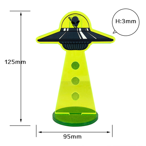 Creative UFO Desk Memo Note Paper Photo Holder Clip Card Stand Organizer with Magnets